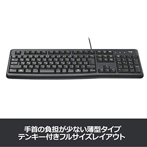 ロジクール 有線 キーボード 耐水 K120 USB接続 テンキー 薄型 有線キーボード 国内正規品｜lasantalease｜03