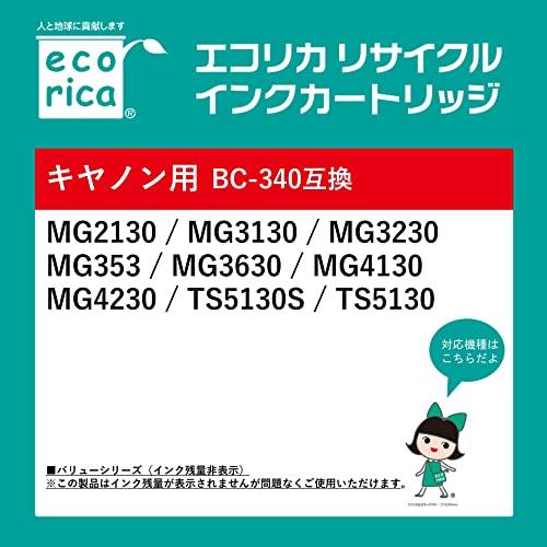 エコリカ キヤノン BC-340対応リサイクルインク ブラック ECI-C340B-V 残量表示非対応｜lasantalease｜02