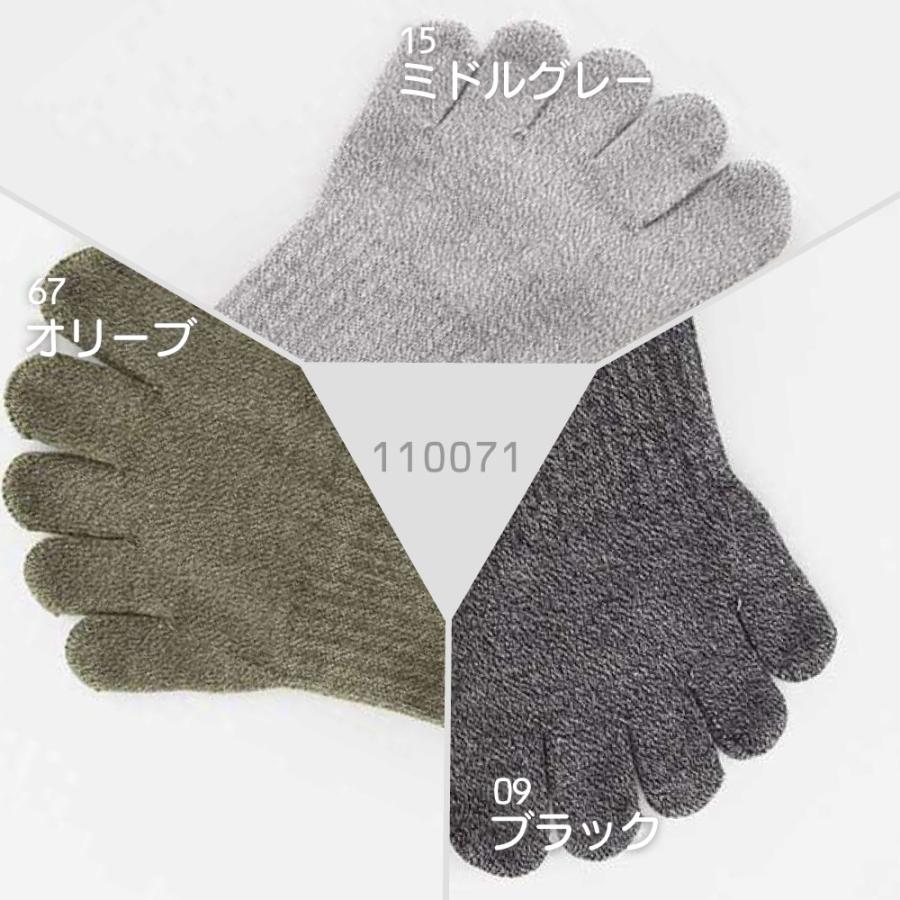 5本指ソックス アンクル 25-27cm サポート 中厚 オーガニックコットン 滑り止め 110071 Foot arch 撚杢カラー 五本指 靴下 日本製 ニッティドプラス knitido+ |  | 13