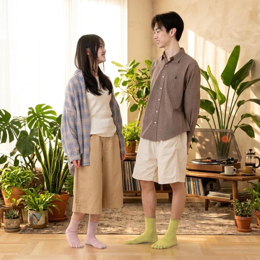 5本指ソックス 22-24cm 24-26cm ホールガーメント クルー 締め付けない 11037 3次元 ゆったりの極み ブレンド 立体 五本指 靴下 レディース メンズ 日本製 |  | 03