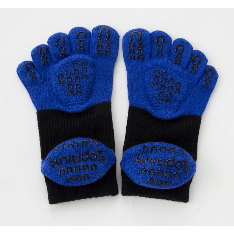 5本指ソックス アンクル 23-25cm オーガニックコットン サポート 滑り