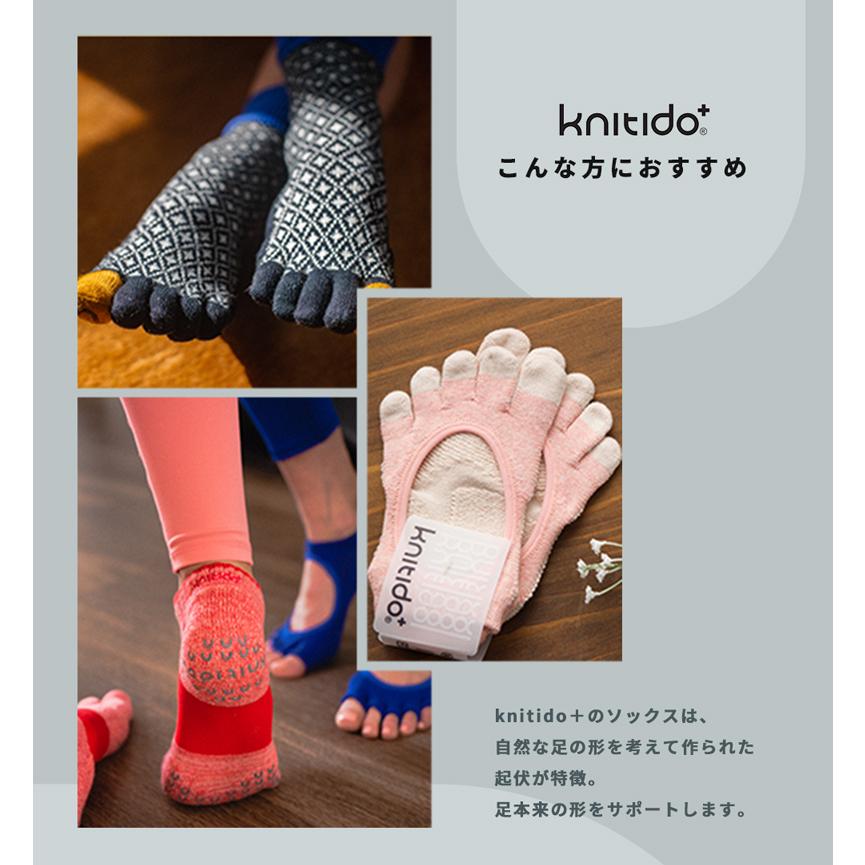 5本指ソックス アンクル 23-25cm オーガニックコットン 滑り止め 140201 RETRO 光沢ピンストライプ 五本指 靴下 日本製 ニッティドプラス knitido+ |  | 10