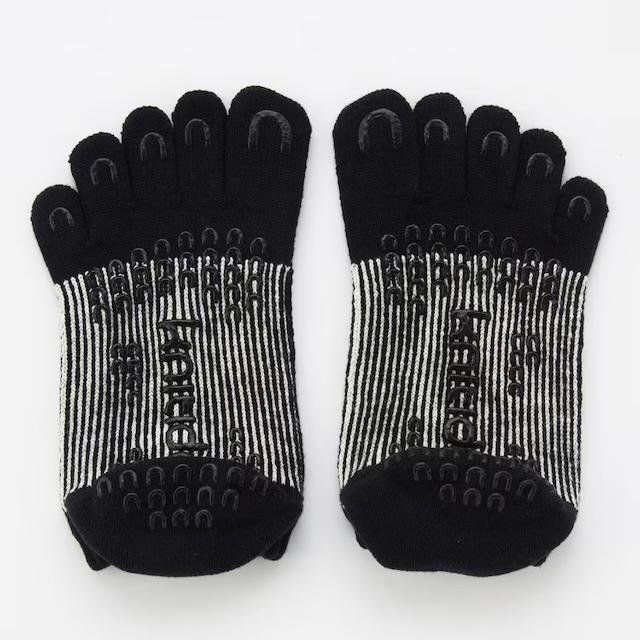 5本指ソックス アンクル 23-25cm オーガニックコットン 滑り止め 140201 RETRO 光沢ピンストライプ 五本指 靴下 日本製 ニッティドプラス knitido+ |  | 12