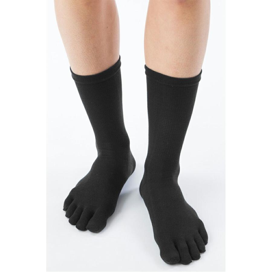 5本指ソックス クルー 24-26cm 26-28cm 薄手 シルク 20163 絹 ハイゲージ レディース メンズ 五本指 靴下 インナー 日本製 LASANTE |  | 11