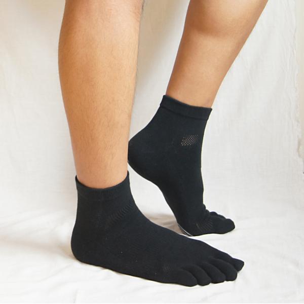 30342 3次元 スポーツ ベーシック ショート 26-28cm 28-30cm 滑り止め 抗菌防臭 立体 メンズ 5本指ソックス 五本指 靴下 日本製 ラサンテ |  | 02