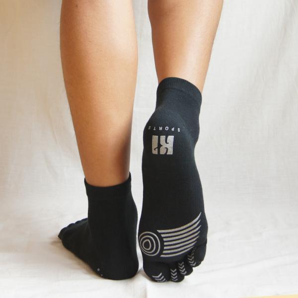 30342 3次元 スポーツ ベーシック ショート 26-28cm 28-30cm 滑り止め 抗菌防臭 立体 メンズ 5本指ソックス 五本指 靴下 日本製 ラサンテ |  | 03