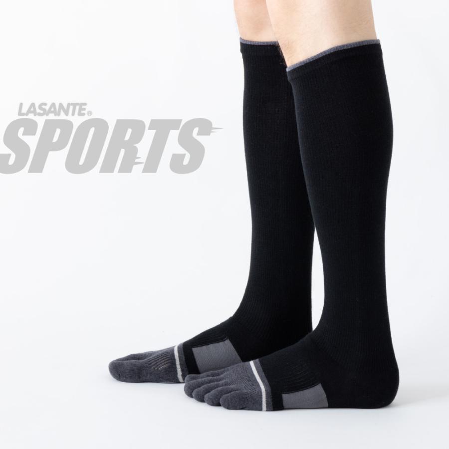 5本指 ハイソックス 24-26cm 26-28cm 段階着圧設計 スポーツ サポート