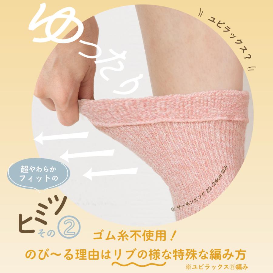 5本指ソックス クルー 22-24cm 24-26cm 30633 ユビラックス ゆったり 杢調 抗菌防臭 五本指 靴下 日本製 LASANTE |  | 07