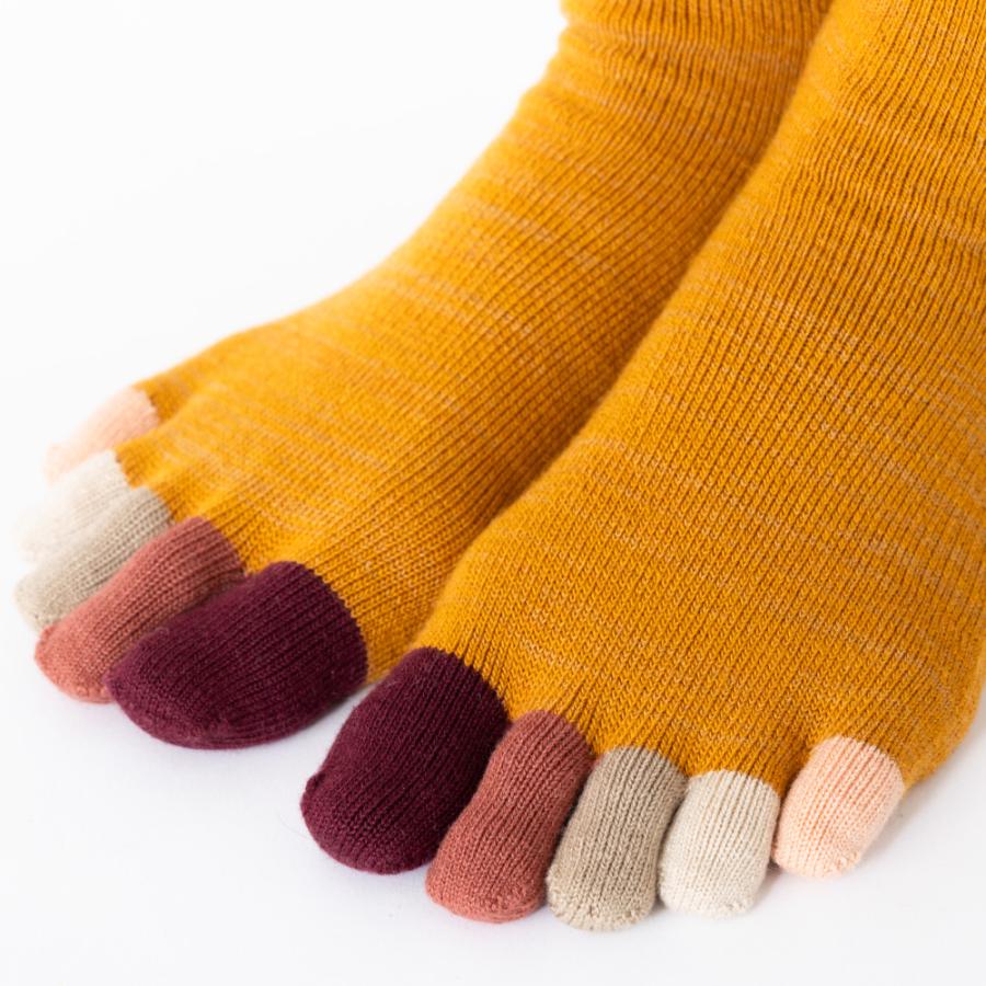 5本指ソックス クルー 22-24cm 24-26cm ゆったり 40733 ユビラックス 指先マルチ ウール混 締め付けない レディース メンズ 五本指 靴下 日本製 LASANTE |  | 14