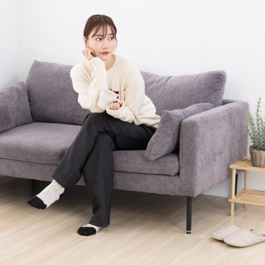 5本指ソックス クルー丈 ユビラックス ネップ ローゲージ ウール混 22-24cm 24-26cm 40903 五本指 靴下 レディース メンズ 日本製 |  | 08