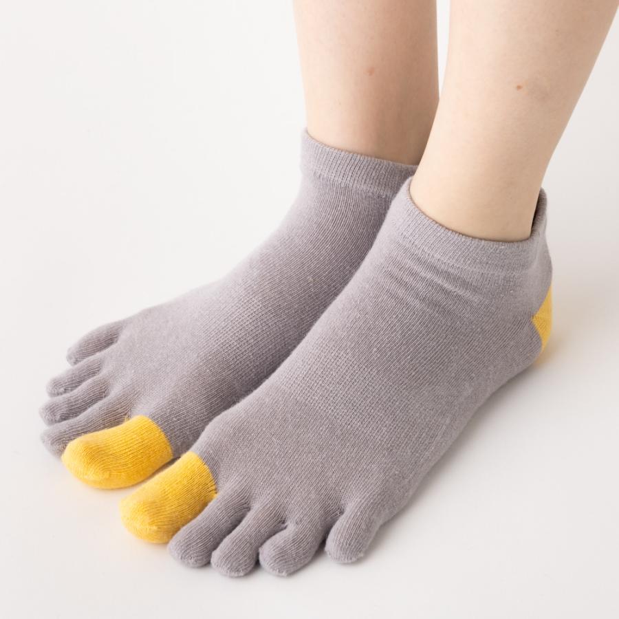 5本指ソックス スニーカー丈 22-24cm 24-26cm 60862 綿麻 薄手 レディース メンズ 五本指 靴下 日本製 LASANTE |  | 07