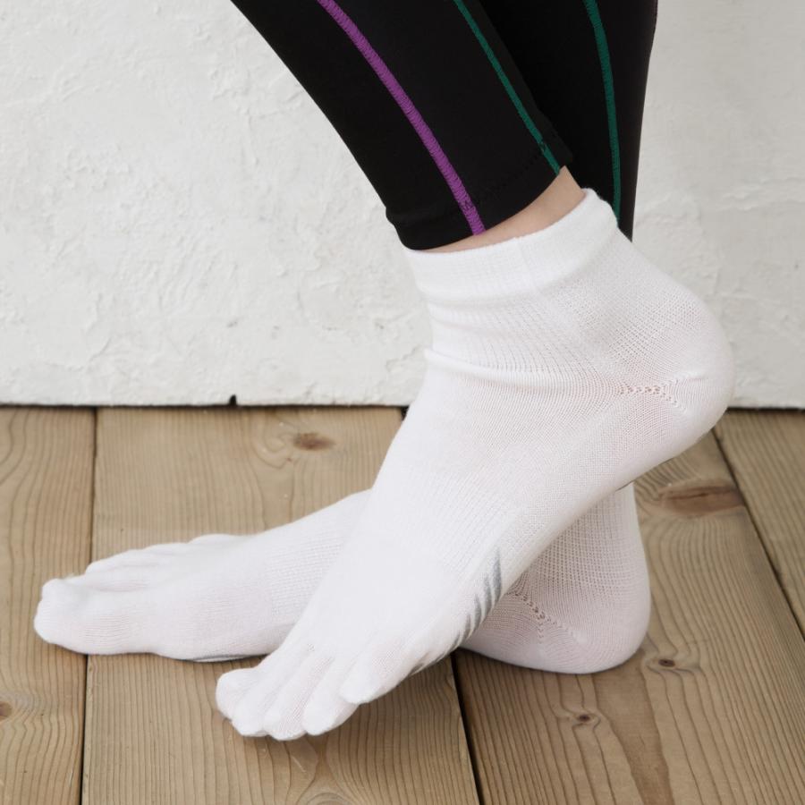 5本指ソックス ショート 22-24cm 24-26cm 26-28cm 滑り止め 抗菌防臭加工 速乾 7240 ランニング レディース メンズ 五本指 靴下 日本製 LASANTE |  | 06
