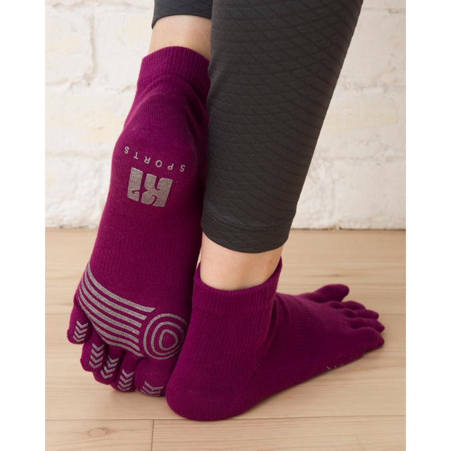 5本指ソックス ショート 22-24cm 24-26cm 26-28cm 滑り止め 抗菌防臭加工 速乾 7240 ランニング レディース メンズ 五本指 靴下 日本製 LASANTE |  | 11