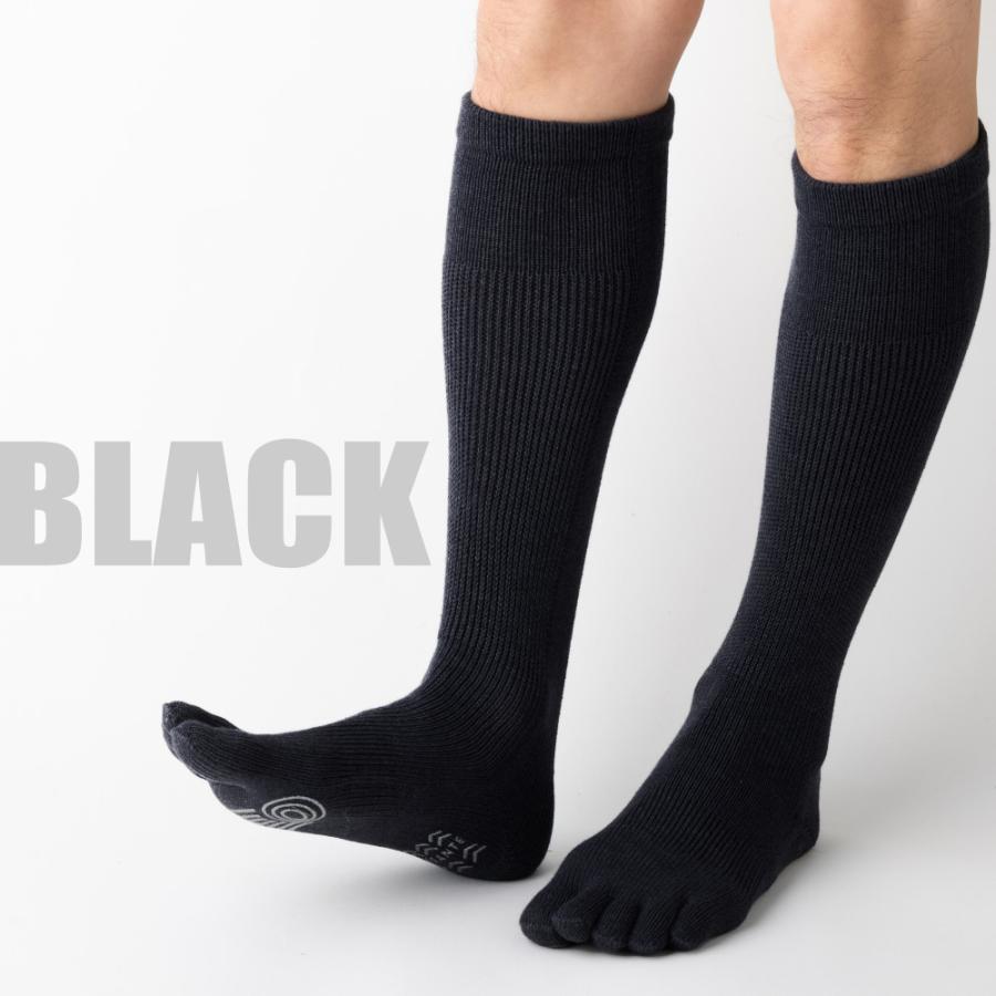 5本指 ハイソックス 24-26cm 26-28cm スポーツ 厚手 絹 シルク 滑り止め 抗菌防臭加工 速乾 6230 レディース メンズ 五本指 靴下 日本製 LASANTE |  | 04
