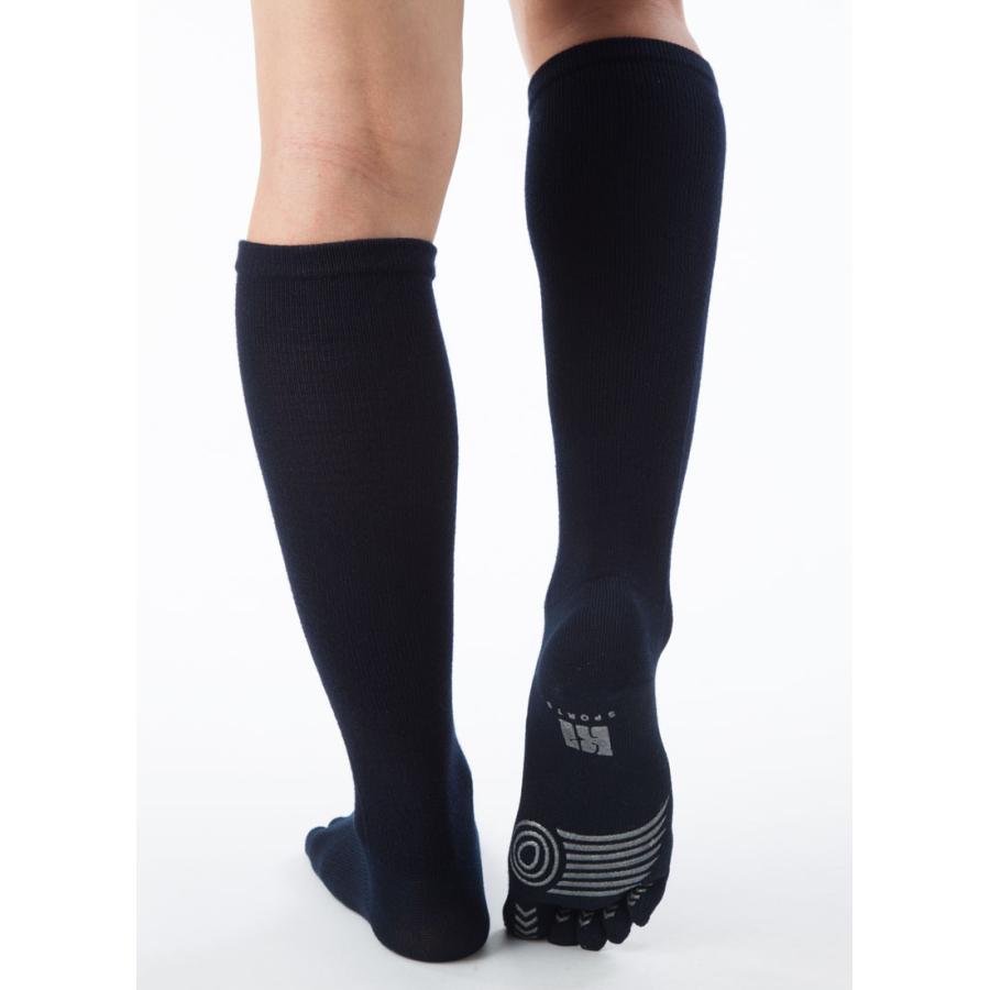 5本指 ハイソックス 24-26cm 26-28cm 28-30cm 滑り止め 抗菌防臭加工