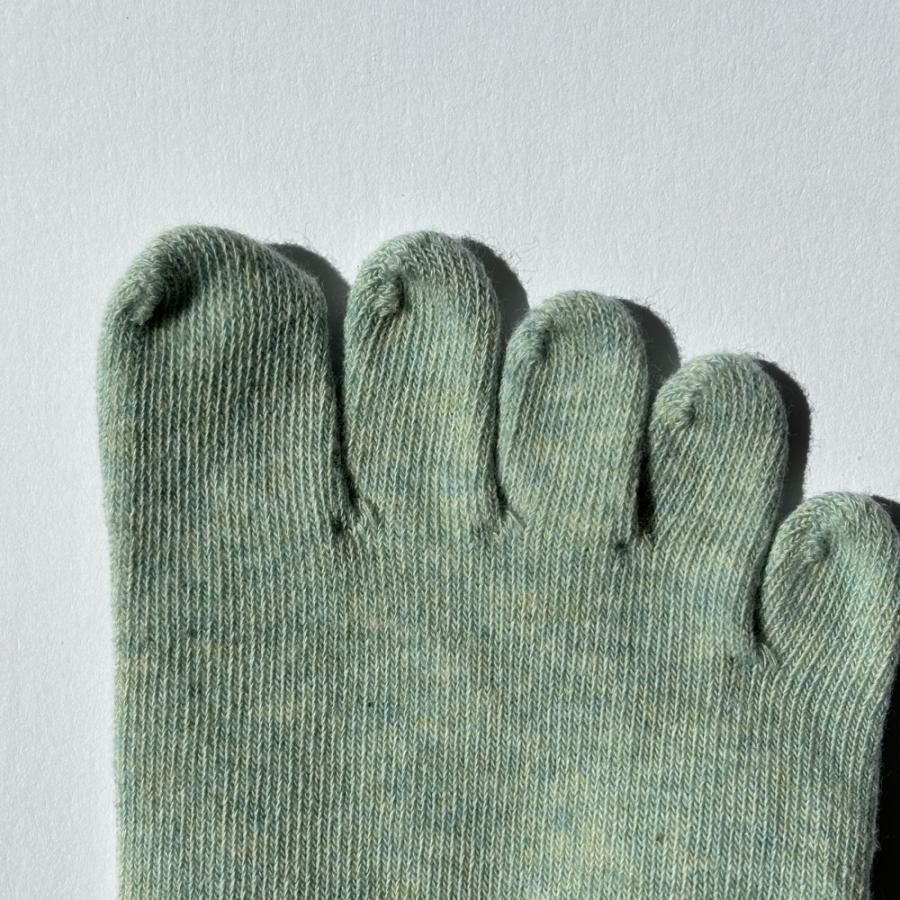 5本指ソックス ロークルー 20-22cm 薄手 オーガニックコットン ゆったり ボタニカルダイ 70513 7370 レディース 五本指 靴下 日本製 LASANTE |  | 07