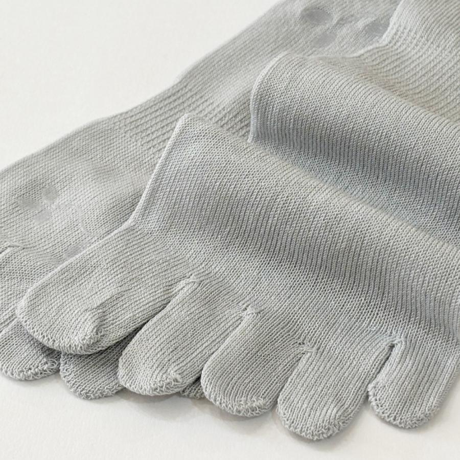 5本指ソックス ロークルー丈 22-24cm 80992 接触冷感 滑り止め 薄手 ゆったり レディース 五本指 靴下 日本製 LASANTE |  | 22