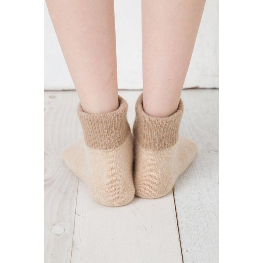 アンゴラ混 ソックス 22-24cm 24-26cm 26-28cm ショート 厚手 ウール 締め付けない ゆったり ポカポカ 暖かい 8340 レディース メンズ 靴下 日本製 LASANTE |  | 05
