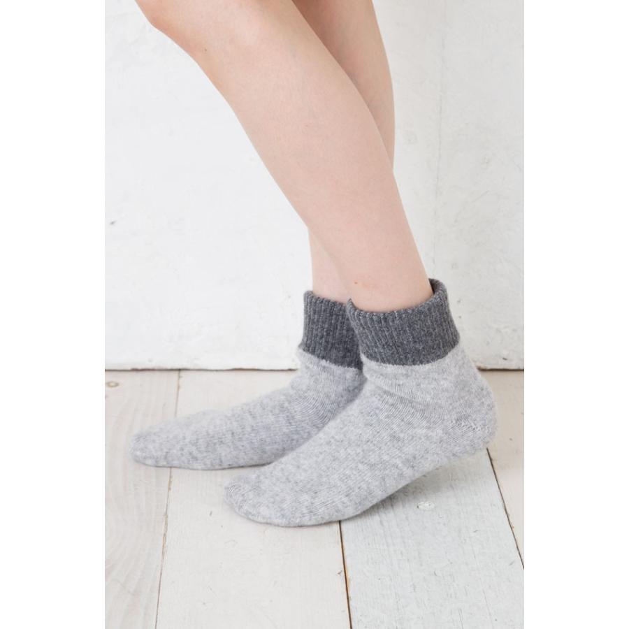 アンゴラ混 ソックス 22-24cm 24-26cm 26-28cm ショート 厚手 ウール 締め付けない ゆったり ポカポカ 暖かい 8340 レディース メンズ 靴下 日本製 LASANTE |  | 09