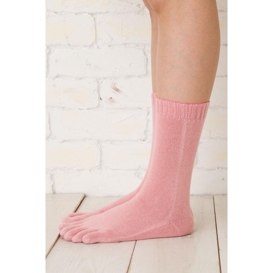 5本指ソックス 22-24cm ホールガーメント クルー 中厚 9050 3次元 ベーシック 立体 レディース 五本指 靴下 日本製 LASANTE |  | 05