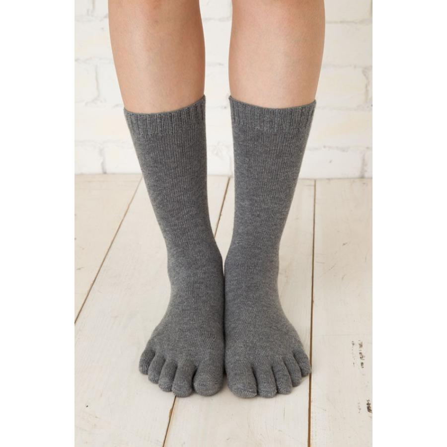 5本指ソックス 22-24cm ホールガーメント クルー 中厚 9050 3次元 ベーシック 立体 レディース 五本指 靴下 日本製 LASANTE |  | 06