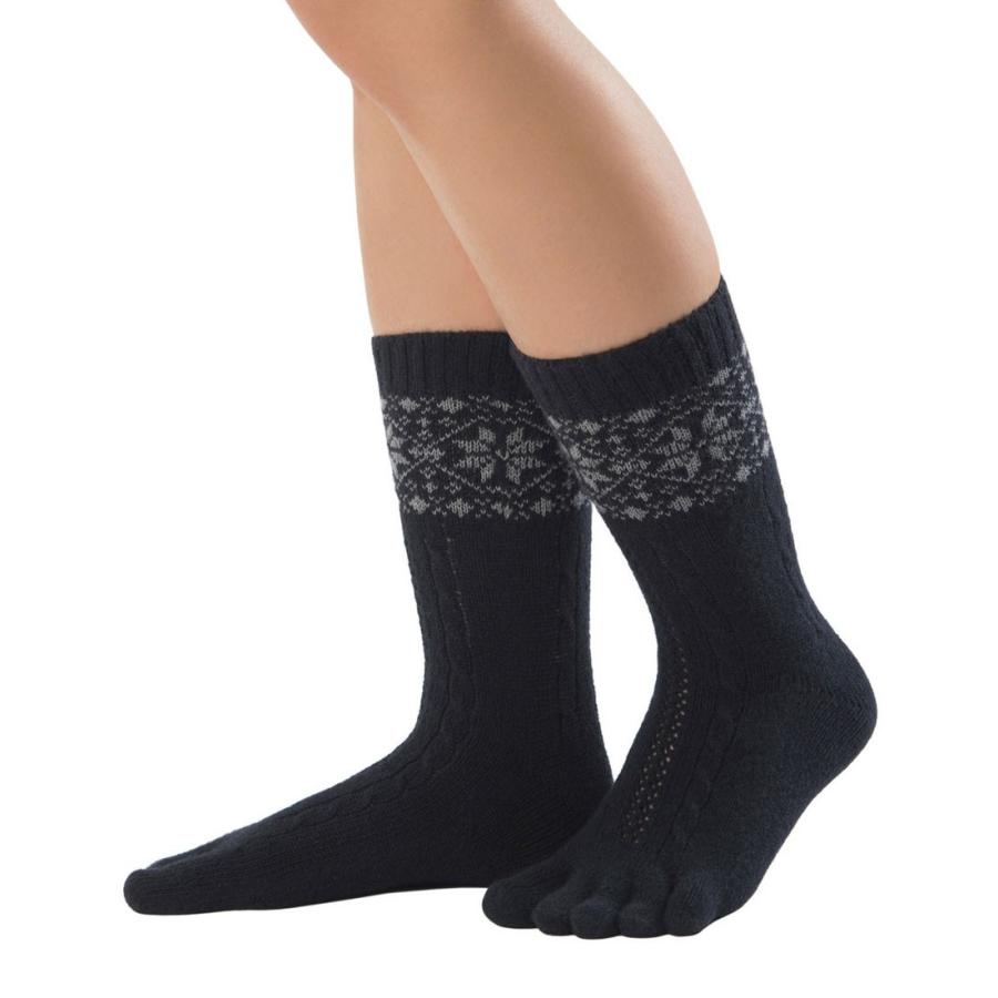 5本指ソックス 23-25cm ホールガーメント クルー メリノウール