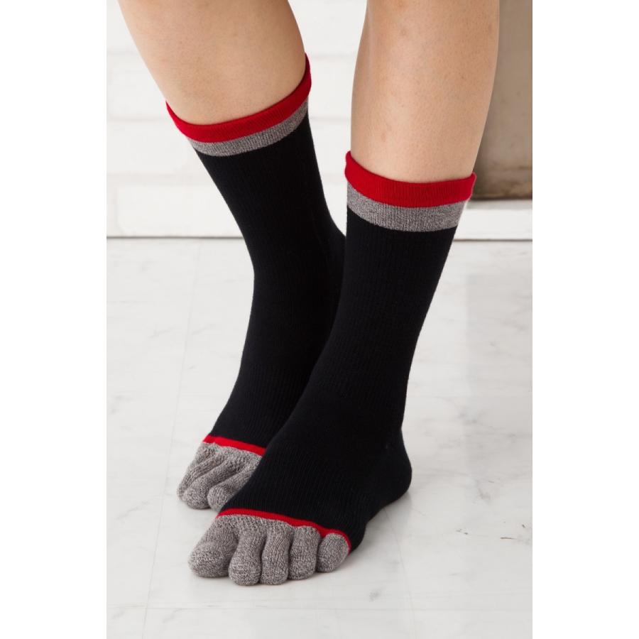 5本指ソックス 22-24cm ホールガーメント クルー 締め付けない ゆったり 9420 3次元 サポート 立体 レディース 五本指 靴下 日本製 LASANTE |  | 05