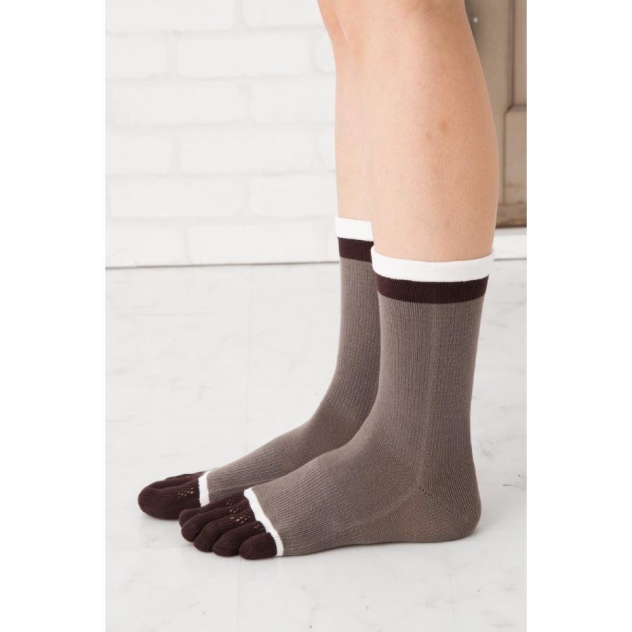 5本指ソックス 24-26cm 26-28cm ホールガーメント クルー 9420 3次元 サポート 締め付けない ゆったり 立体 レディース メンズ 五本指 靴下 日本製 LASANTE |  | 06