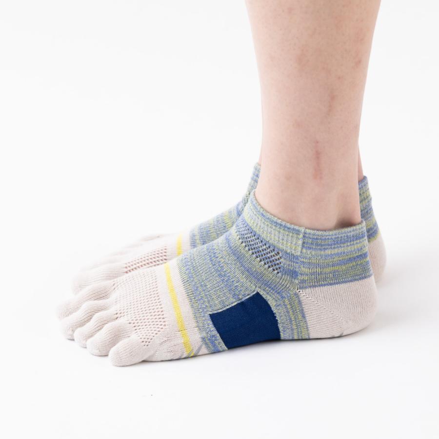 5本指ソックス くるぶし丈 22-24cm 24-26cm 26-28cm サポート 滑り止め