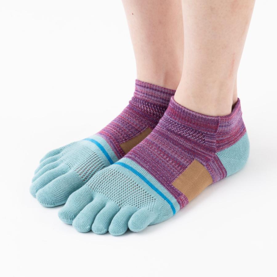 5本指ソックス くるぶし丈 22-24cm 24-26cm 26-28cm サポート 滑り止め