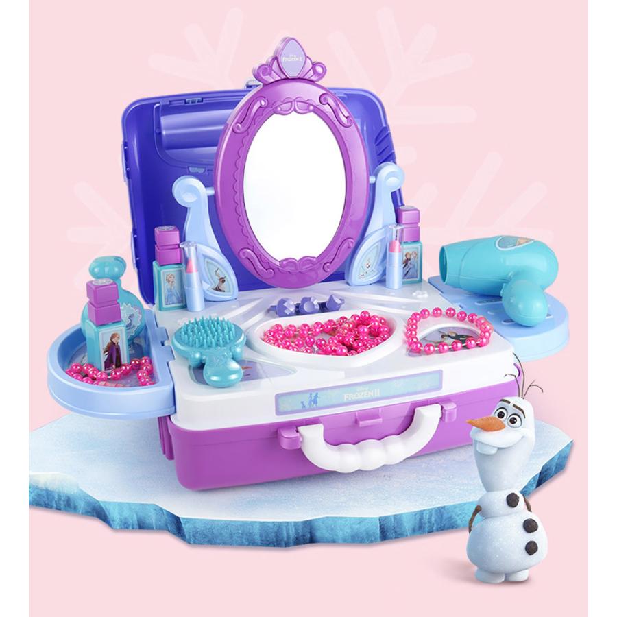 DIY 知育玩具 2WAY アナと雪の女王 キッズ お化粧セット メイクセット