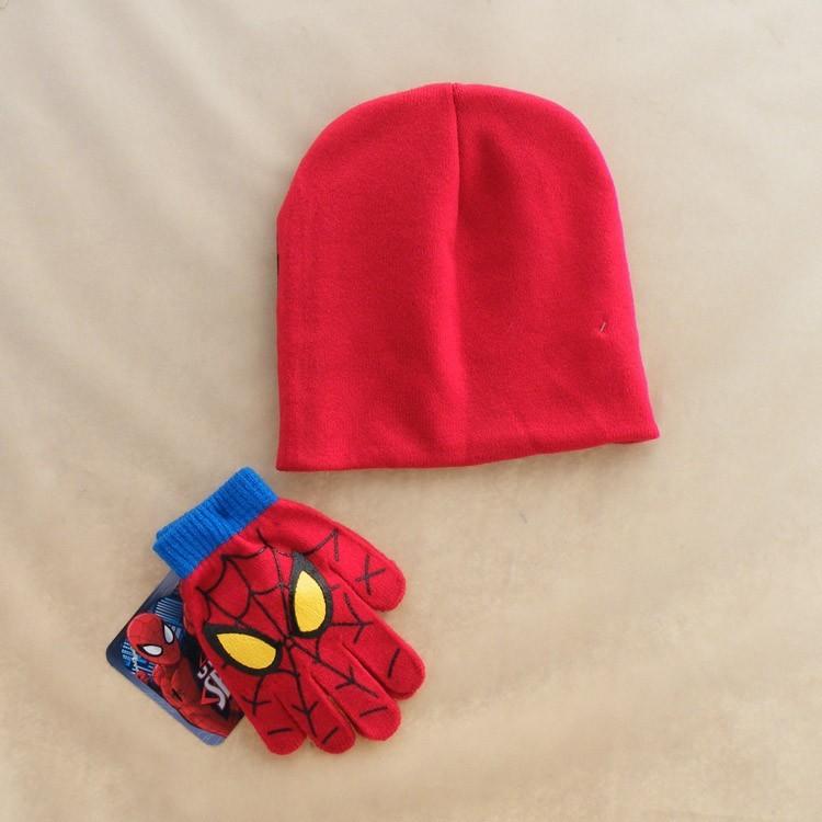 スパイダーマン キッズ帽子 手袋 キャップ グローブ 冬 男の子 : LAS