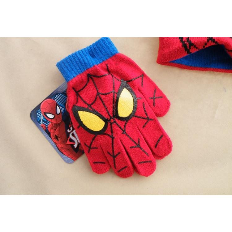 スパイダーマン キッズ帽子 手袋 キャップ グローブ 冬 男の子 : LAS
