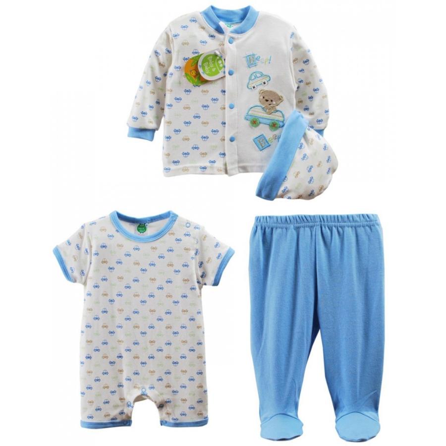 Baby&Baby 4点セット セットアップ パンツ シャツ カーディガン 帽子 