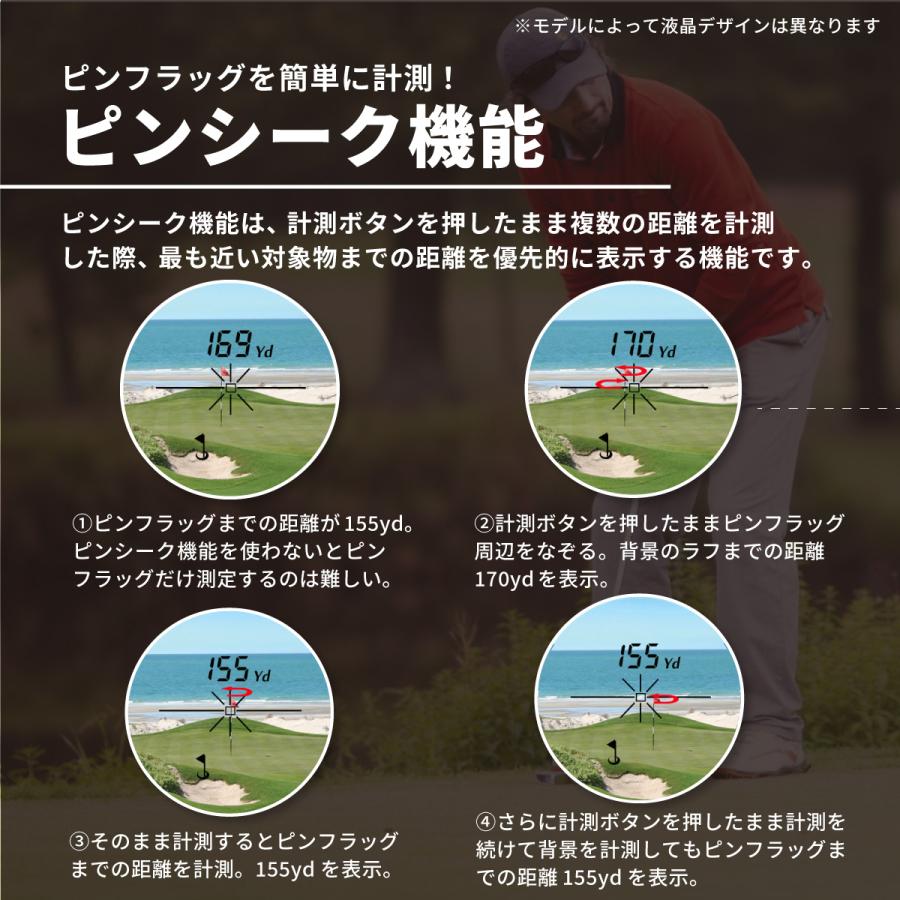 PINPOINT ゴルフ 距離測定器 レーザー 距離計 計測器 ケース付