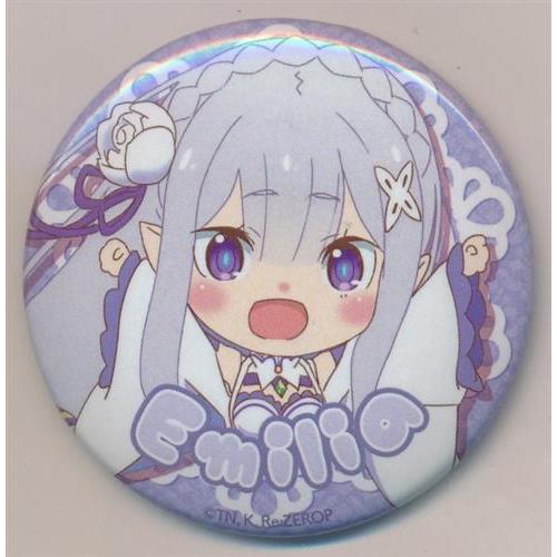 Re:ゼロから始める異世界生活　エミリア　缶バッジ Re:ゼロから始める異世界生活 氷結の絆×SWEETS PARADISE 缶バッジ