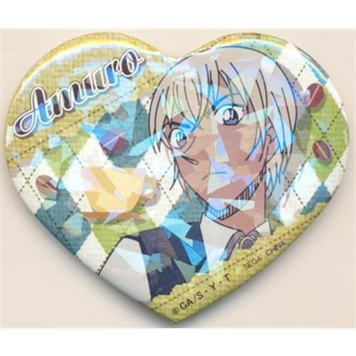 名探偵コナン キラキラハート缶バッジ 降谷零(バーボン/安室透