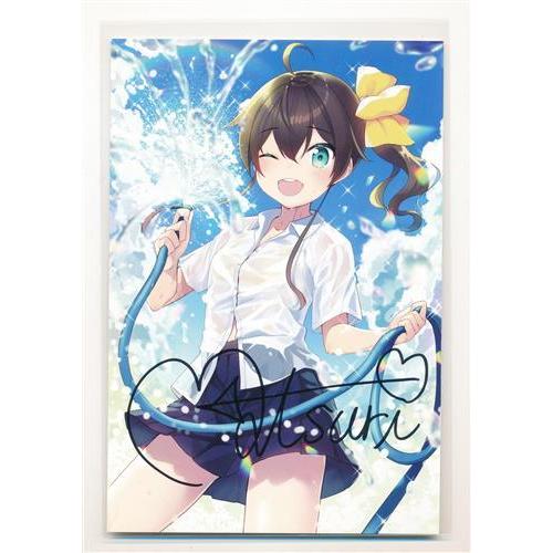 ホロライブ　ジョイサウンド　直筆サイン入りポスター　夏色まつり ホロライブ 直筆サイン入りメッセージカード 夏色まつり : らしんばん
