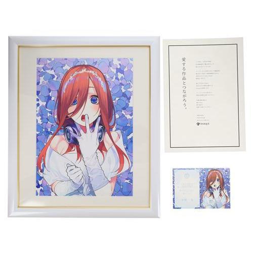 五等分の花嫁×Anique 想い出のギフト「記念額装絵」 中野三玖 Anique