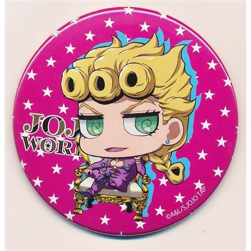 ジョジョの奇妙な冒険 JOJO WORLD 75mm缶バッジ ジョルノ 