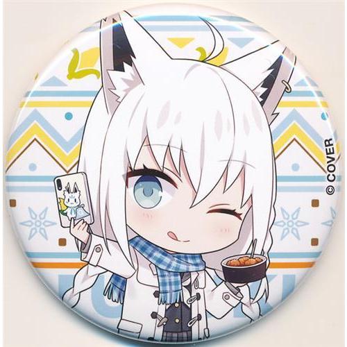 ホロライブ in 富士急ハイランド SNOW WORLD 缶バッジ ミニキャラ 白上フブキ