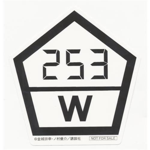ブルーロック ブルーロック展 ランキングステッカー Wチーム 253 入場