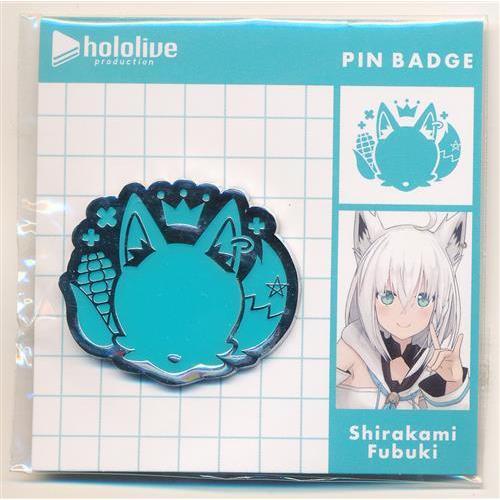 ホロライブ ホロエンブレム ピンバッジ 白上フブキ : らしんばん通販