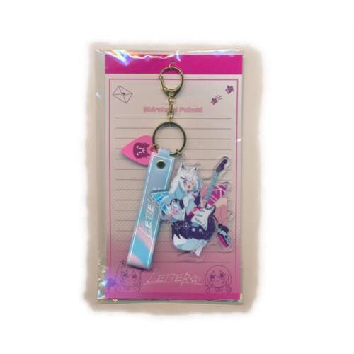 ホロライブ LETTER彡グッズ LETTER彡 キーホルダー 白上フブキ