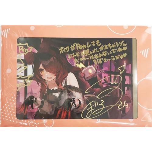 ホロライブ 活動6周年記念 直筆サイン&箔押し複製メッセージ入りポスト