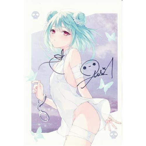 ホロライブ 1周年記念 直筆サイン入りポストカード 潤羽るしあ