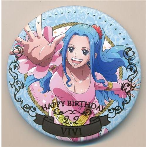 ONE PIECE バースデージュエリー缶バッジ 2月 ネフェルタリ・ビビ