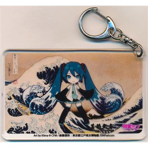 初音ミク×葛飾北斎 クリアアクリルキーホルダー 初音ミク(SD/神奈川