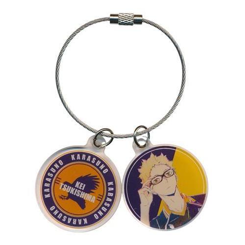 ハイキュー　ランダムアクリルキーホルダーセットA ハイキュー Ani-Art 第4弾 2連ワイヤーアクリルキーホルダー 月島蛍