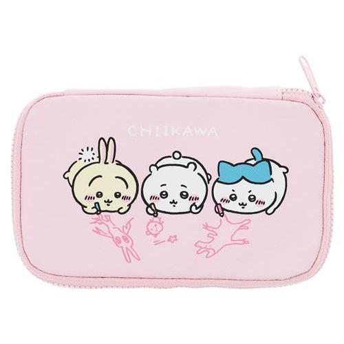 ちいかわ×しまむら ソフトポーチ ちいかわ&ハチワレ&うさぎ ピンク